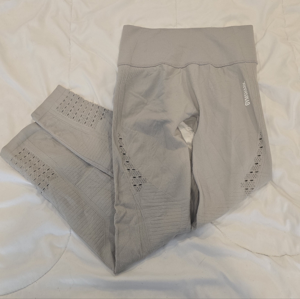 Gymshark Womens Energy Seamless Leggings Gray Size Medium